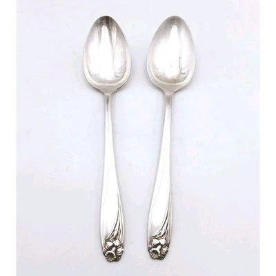 Juego de 2 cucharas para servir IS Daffodil 1847 Rogers plateado cubiertos de colección Foto 1 de 4