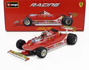 MODELLINO AUTO STATICO BURAGO FERRARI F1 312T4 VILLENEUVE WINNER GP USA 79 1:18 - Foto 1 di 12