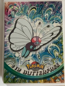 Pokemon - Butterfree #12 Topps TV Animation Black Logo Non Holo 2nd Print NM - Picture 1 of 2
