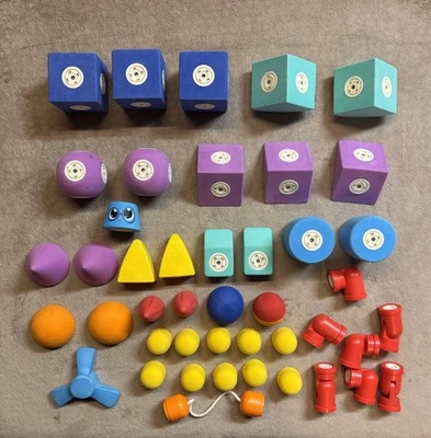 Gran Lote 44 Piezas Bloques de Espuma Magnética Blockaroo Set STEM Juguetes Preescolares Niños Foto 1 de 4