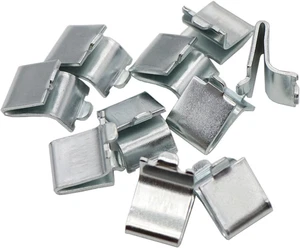 Soporte de clip de estante de pilastra de acero ajustable plateado de 14 piezas, soporte de estantería  - Imagen 1 de 12