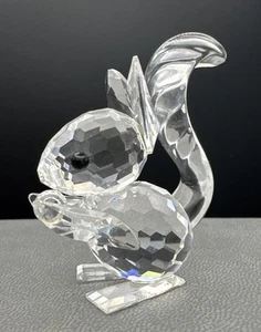 Vintage Swarovski Crystal Squirrel With Nut Retired Austria 1.75" Signed READ - Picture 1 of 14