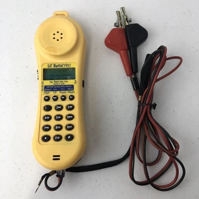 Test-Um Lil' Buttie Telephone Line Tester Wire Clamp Leads Multi Screen Dial Pad - Image 1 of 4
