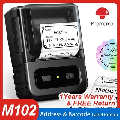 Phomemo M102 Bluetooth Etikettendrucker Selbstklebend - Thermoetikettendrucker - Bild 1 von 4
