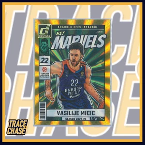 2024-25 Panini Donruss Euroleague BK Vasilije Micic Net Marvels Gold 07/10 #23 - Picture 1 of 3