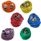 Внешний вид - 6 mixed color 25 ft foot xlr 3pin male to female mic microphone snake cable cord