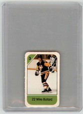 1982-83 POST CEREAL MINI NHL HOCKEY CARD MIKE BULLARD PITTSBURGH PENGUINS #NNO