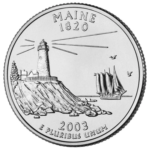 2003 P - Maine - State Quarter Cover