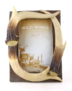 2006 Antler 5x7 Picture Frame by Wild Wings NOS - Cabin - Lodge - Camp - Picture 1 of 2