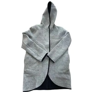 Lululemon Urban Horizons Reversible Hooded Long Black Gray Jacket Size M - Picture 1 of 14