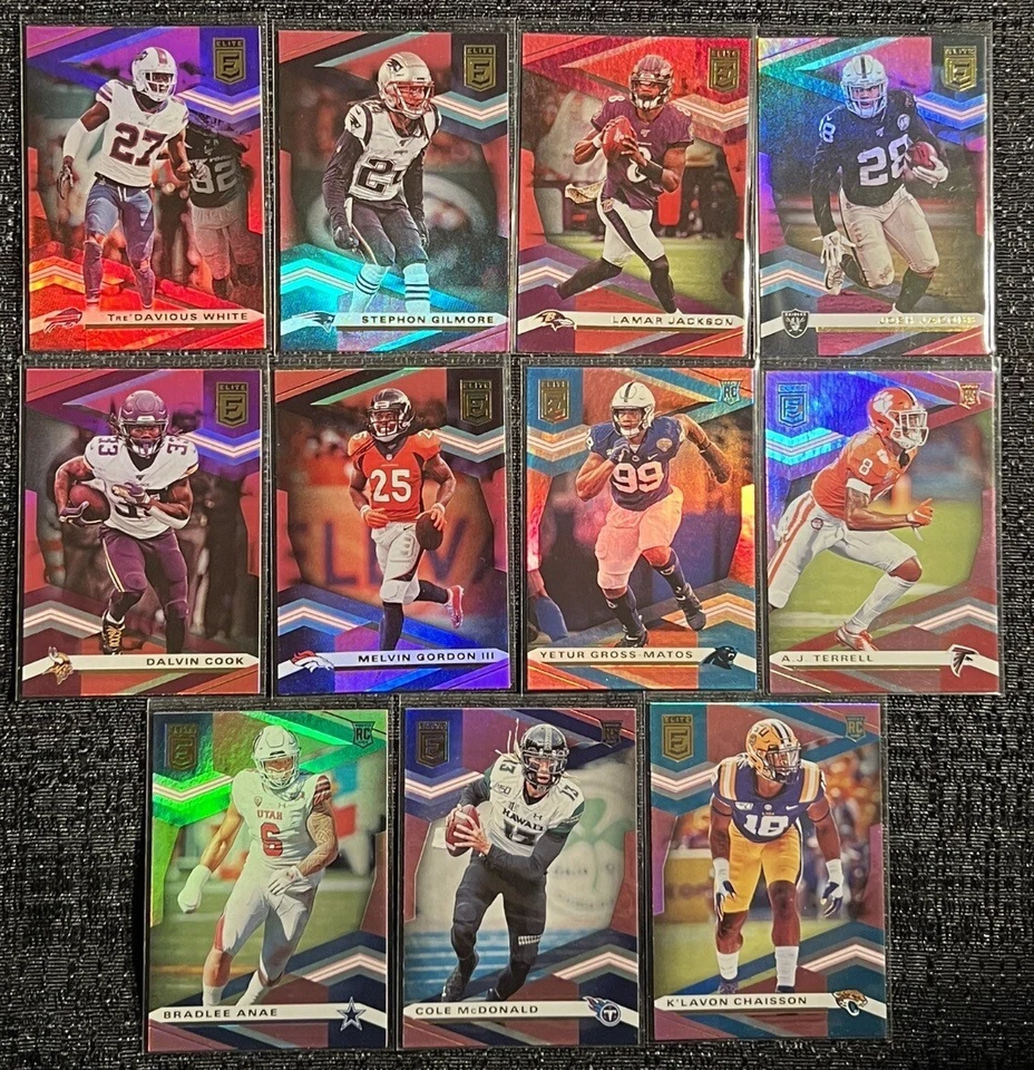 2020 DONRUSS ELITE FOOTBALL PINK YOU PICK CARD COMPLETE YOUR SET #1-200 PYC - Image 1 of 1