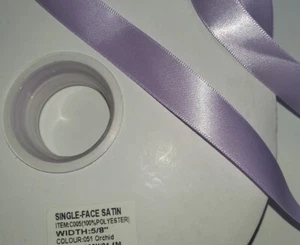 Orchid color Single Face Satin Ribbon 100% Polyester 5/8 " 20 yard brand new - Picture 1 of 4