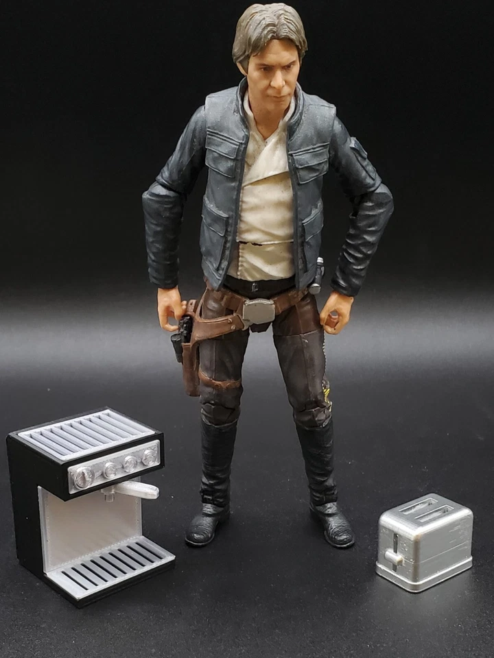 CUSTOM TOASTER & ESPRESSO MACHINE for 6" FIGURE DIORAMA DISPLAY STAR WARS (H42) - Image 1 of 1
