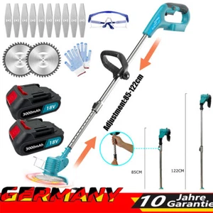 Akku Rasentrimmer Rasenkantenschneider Rasen Freischneider Für Makita 2Batterie - Bild 1 von 18