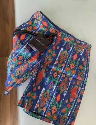 Cynthia Rowley Damian Aztec Print Swim Shorts- Size M. New + tags - Image 1 of 4