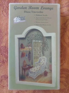 DIANE TRIERWEILER GARDEN ROOM WICKER BIRDHOUSE PAINT LESSON VIDEO VHS ACRYLIC - Picture 1 of 13