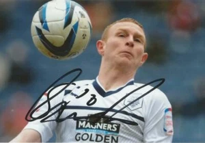 PRESTON: STUART BEAVON SIGNED 6x4 ACTION PHOTO + COA - Bild 1 von 1