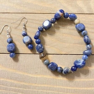 B05 ❤️ Pietra preziosa fatta a mano pietra cristallo naturale sodalite - Foto 1 di 5