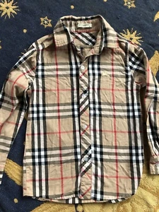 Burberry  little kids Button-up  Nova Check EUC - Picture 1 of 5