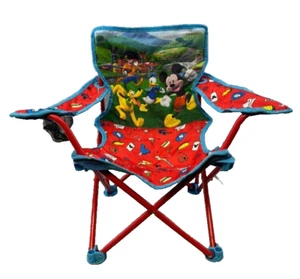 DISNEY Mickey Mouse And Friends Folding Playtime Beach Camp Chair - Picture 1 of 6