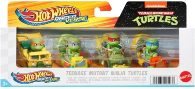 Teenage Mutant Ninja Turtles Hot Wheels Racer Verse 4 Pack   Mike/Don/Raph/Leo - Image 1 of 2