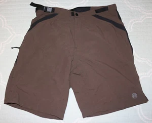 Novara Mountain Bike/MTB Shorts Men's Brown/Black - Padded Liner  - Picture 1 of 7