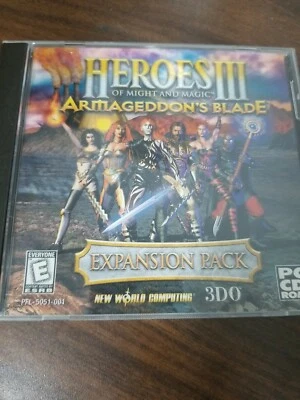 Heroes Of Might & Magic III 3 Armageddon's Blade PC CD strategy game add-on exp - Image 1 of 4