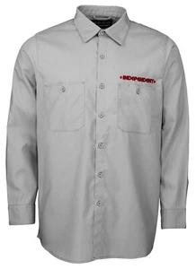 INDEPENDENT TRUCKS - Greystone Long Sleeve Shirt - Skateboard Shirt Large Grey - Picture 1 of 5