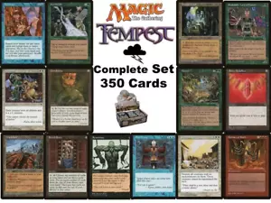 MTG Magic The Gathering Tempest Complete Set 350 Cards (1997) Very LP- Excellent - Picture 1 of 11