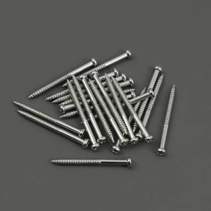 Tornillos cromados de ajuste de altura de pastilla FLEOR 20 piezas 2,6*30 mm para pastilla de bajos - Imagen 1 de 4