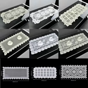 40x80cm Vintage Embroidered Lace Floral Table Runner Mats Doily Wedding Party - Picture 1 of 73