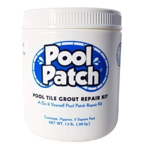 Pool Patch White Pool Tile Grout Repair Kit 1.5-Pound White - Picture 1 of 4
