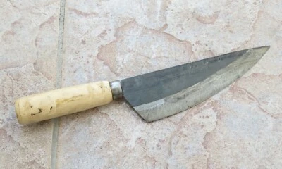 Crudo - Cuchillo de cocina de chef asiático deshuesado de acero al carbono, afilado, mango redondo de 7 pulgadas Foto 1 de 3