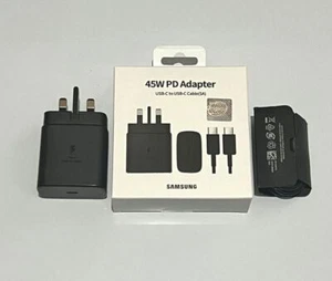 45W Genuine Super Fast Charger Adapter Plug USB-C Type C For Samsung Phones UK - Picture 1 of 15