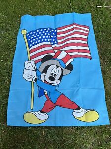 Disney Mickey Mouse Patriotic Garden Banner Flag 29"x40"
