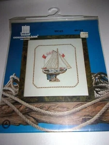 "VELERO" #99162 - PATRÓN DE PUNTO DE CRUZ CONTADO POR OEHLENSCHLAGER DE DINAMARCA - Imagen 1 de 2