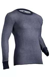 Indera Dual Face Performance Thermal Long Sleeve with Silvadur - Navy Men Sz XL - Picture 1 of 1