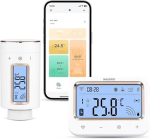 Termostato Smart con Gateway LCD Display,Gestione Smart del Riscaldamento via Ap - Foto 1 di 12