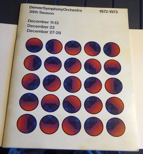 1972-1973 Denver Symphony Orchestra Program SIGNED Arthur Fielder & Eugene Fodor - Picture 1 of 6