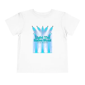 Camiseta Light The Beam Blue Autism Awareness para niños pequeños - Imagen 1 de 17