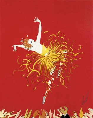 Impresión Art Deco "Aplaues" 22x30 de Erte Foto 1 de 2