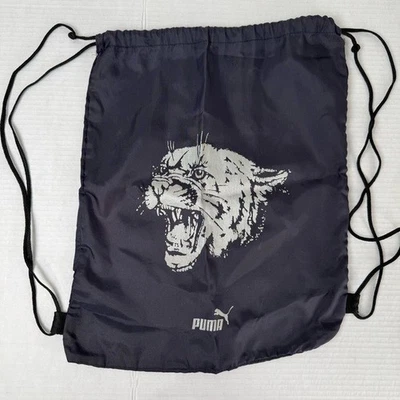 Mochila de cordão azul vintage Puma - Imagem 1 de 4