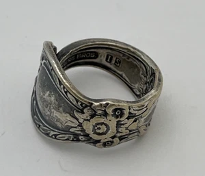 ANILLO CUCHARA PLATA ESTERLINA 925 ROGERS BROS 1847 - 5,5 - Imagen 1 de 4