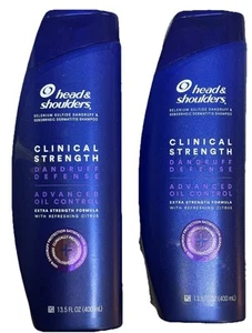 2 Bottles Head & Shoulders Clinical Strength Dandruff Defense Citrus RETIRED - Picture 1 of 2