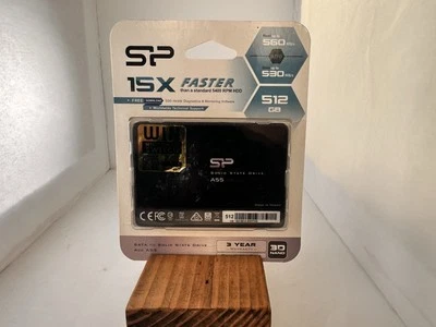 Silicon Power 512GB SSD 3D NAND A55 SLC Cache Performance Boost SATA III - Image 1 of 2