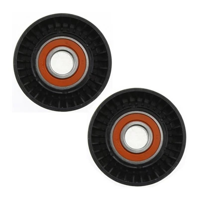 For Volkswagen GTI 2006 Accessory Belt Idler Pulleys | Pair | Flat | Back Idler - Image 1 of 4