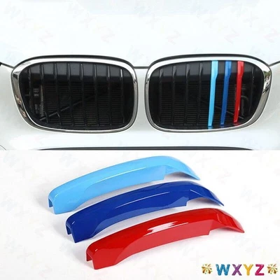 Para BMW X1 2016-2019 F48 3 colores malla central delantera rejilla tira moldura 3 piezas Foto 1 de 4
