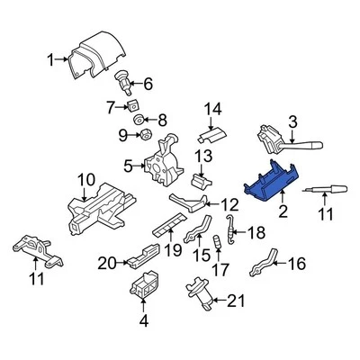 For Ford E-350 Super Duty 2009-2019 Ford 8C2Z3530AE Lower Steering Column Cover - Image 1 of 2