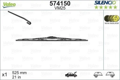 Limpiaparabrisas Saab 900 88-94 (574150) OEM Valeo Foto 1 de 4