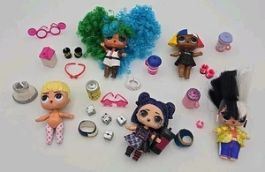LOL Surprise lotto di 5 bambole LOL OMG piccole bambole lotto misto tazze e accessori - Foto 1 di 4